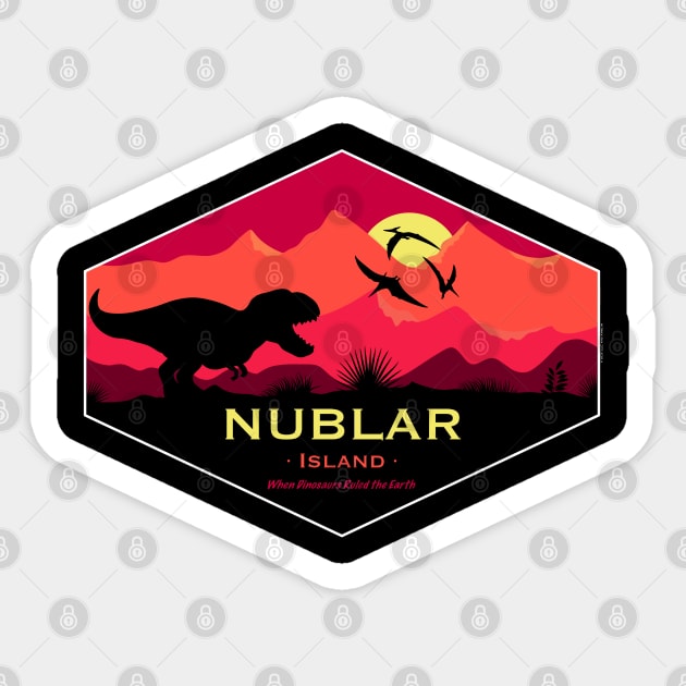 Nublar Sticker by Malakian Art